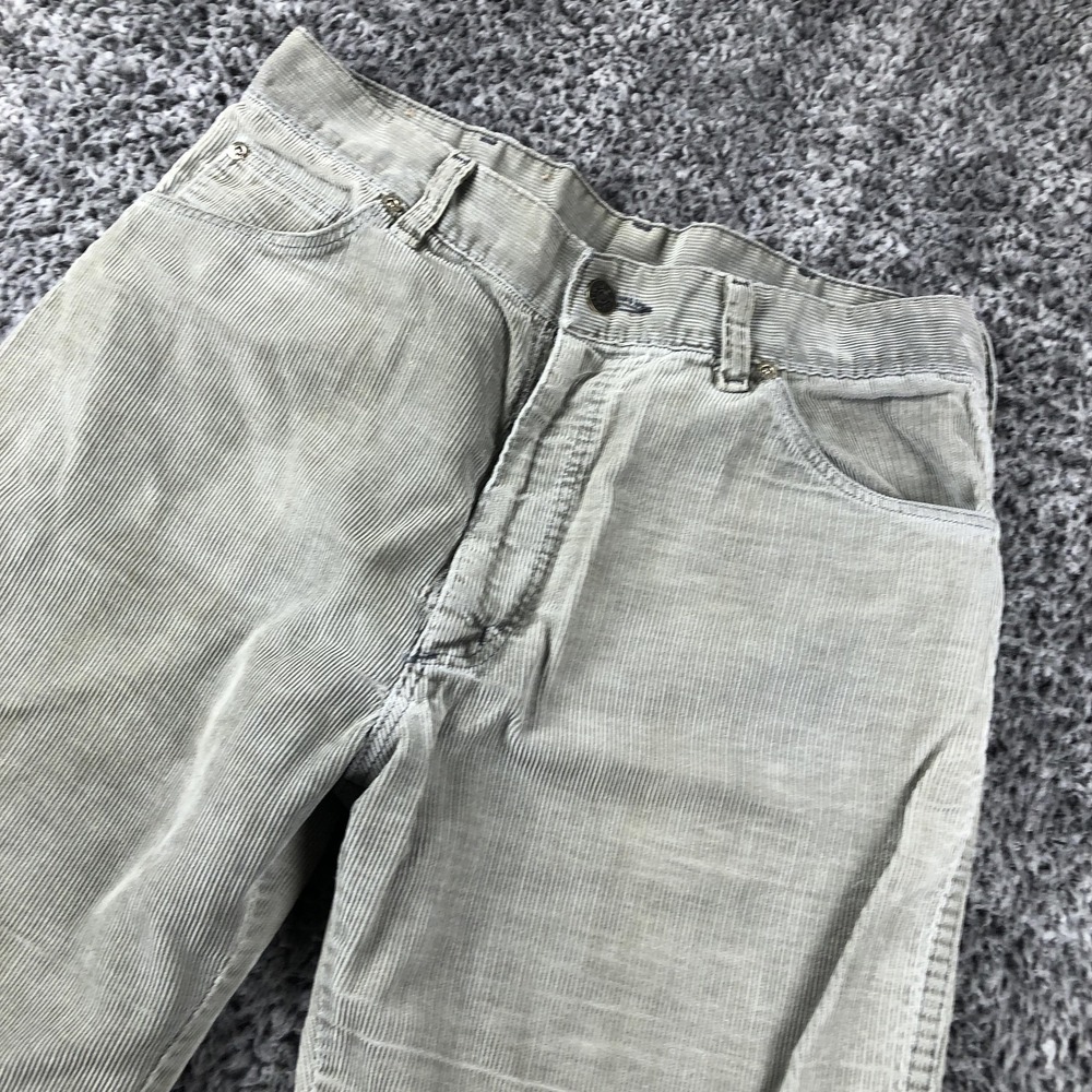 Vintage Sedgefield Pants Mens 33x30 Gray Corduroy 5-Pocket Straight USA